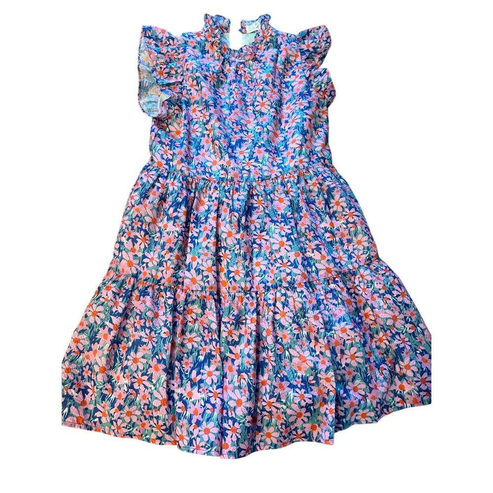 THML floral tiered mini dress xs